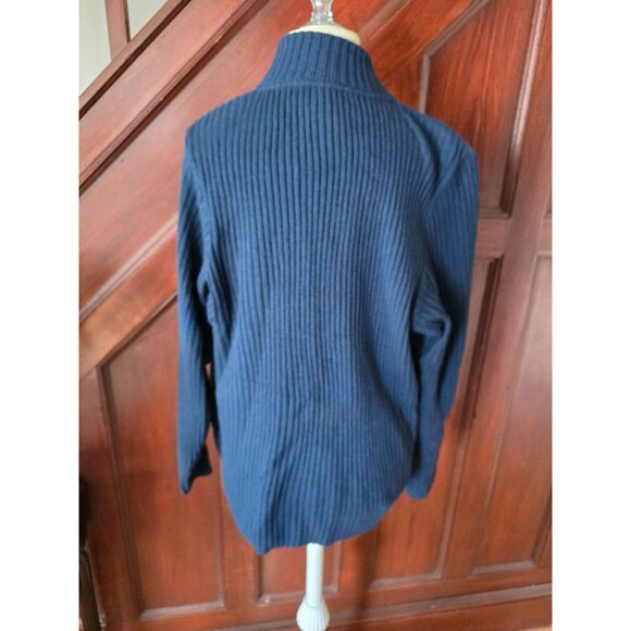 Iactive Womans Blue Quilted Jacket 2X Acrylic & Polyester Blend - Picture 4 of 8